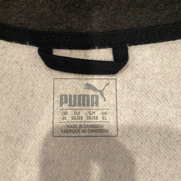 PUMA Men’s Dark grey zip up sweater - Picture 4 of 4